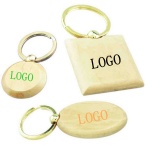 Wood key chain