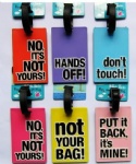 PVC luggage tag