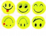 Reflective Safety Stickers with smile face